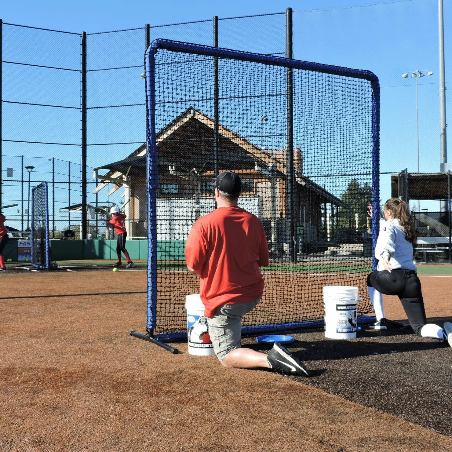 The Protector Blue Series 8'x8' Fungo Screen By JUGS Sports - Image 11