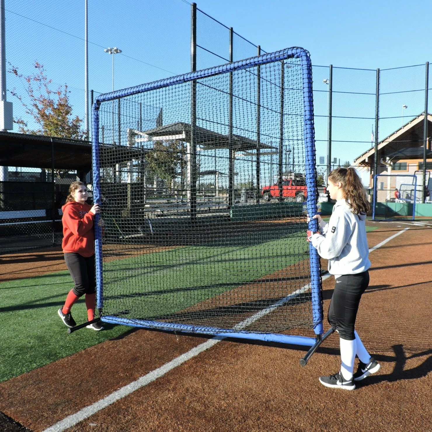 The Protector Blue Series 8'x8' Fungo Screen By JUGS Sports - Image 2
