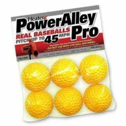 Heater PowerAlley Pro Yellow Dimpled Pitching Machine Balls